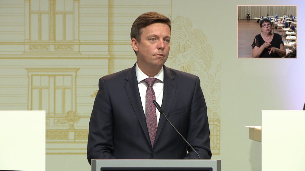 Tobias Hans während der Landtagssitzung am 16. Juni 2021. (Foto: SR)