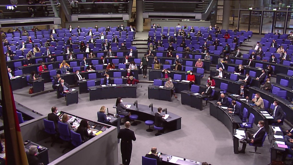 Foto: Abgeordnete im Bundestag