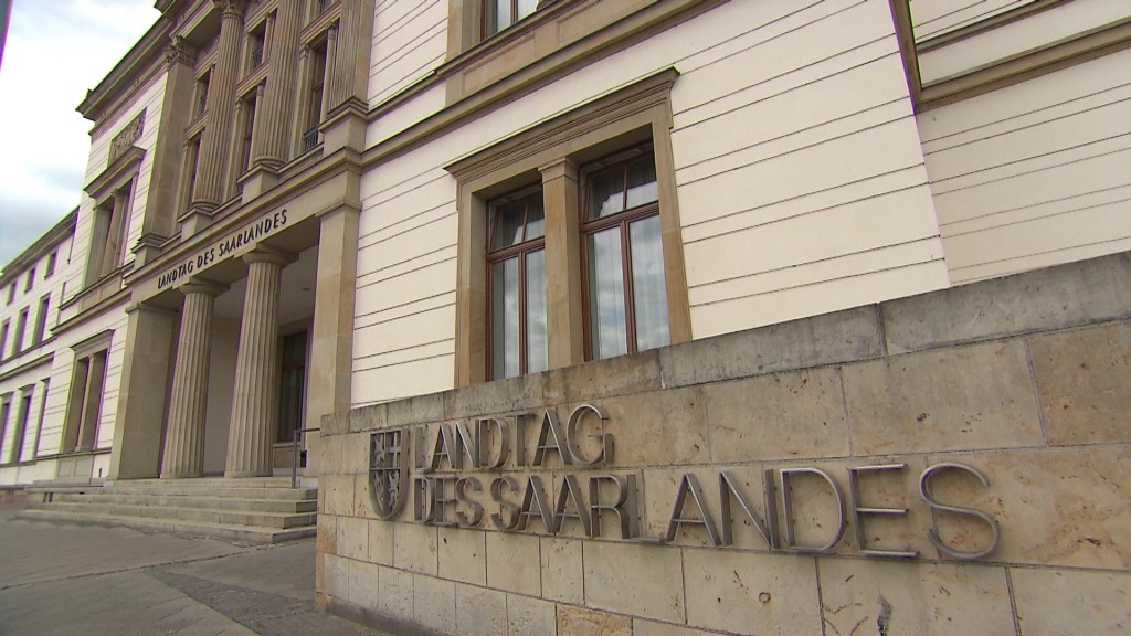 Außenansicht des Landtags des Saarlandes