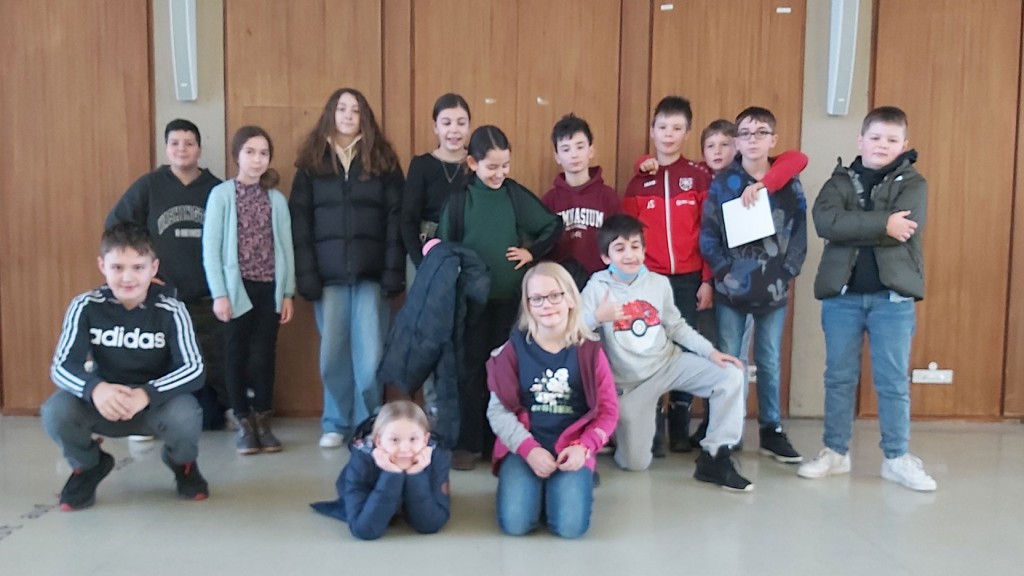 Schülerinnen und Schüler der fünften Klasse des Gymnasiums am Rotenbühl in Saarbrücken