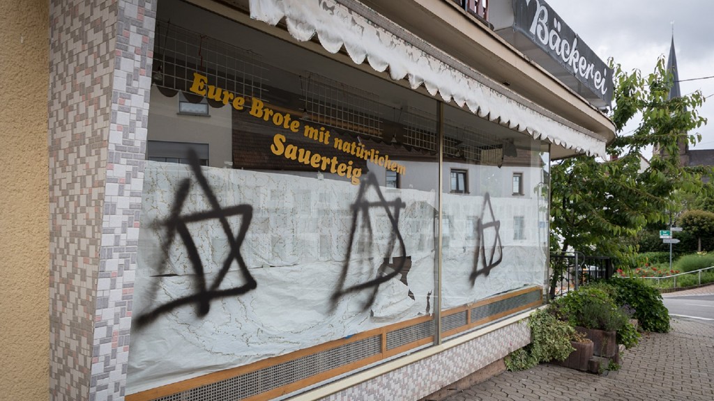 Antisemitische Schmiererei in Wemmetsweiler