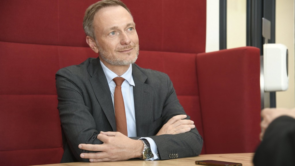 Bundesminister Christian Lindner im Interview in Saarbrücken