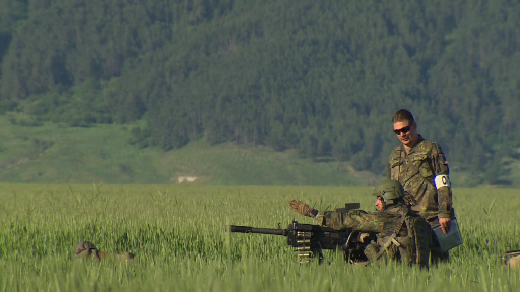 Foto: Soldaten bei einer Militärübung