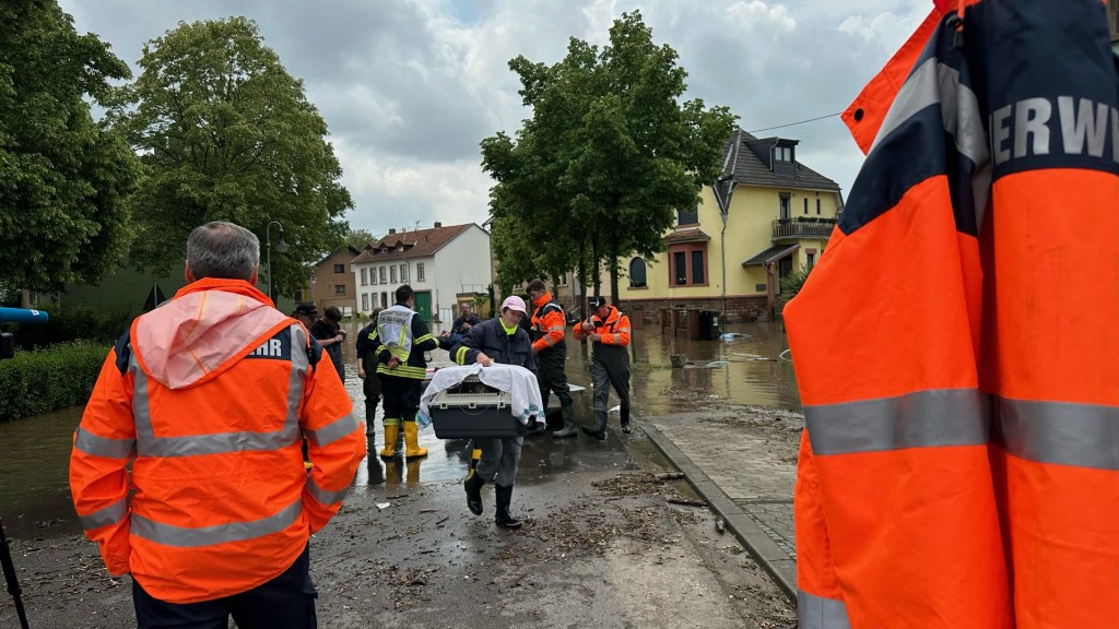 In Kleinblittersdorf laufen Rettungsarbeiten