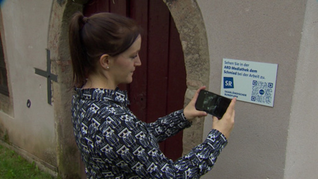 Foto: QR-Code für SR-Inhalte an öffentlichen Orten