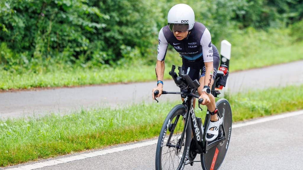 Foto: Anne Haug vom LAZ Saarbrücken am 07.07.2024 beim Triathlon in Roth (Archivbild)