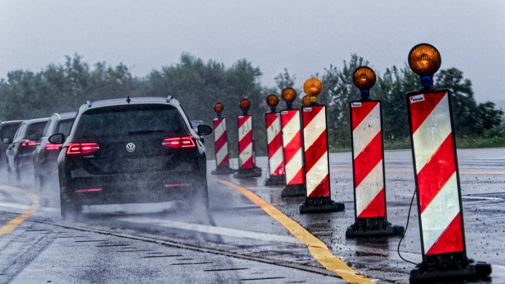 Foto: Baustelle auf einer Autobahn