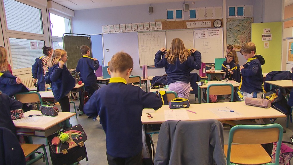 Foto: Schülerinnen und Schüler im Klassensaal