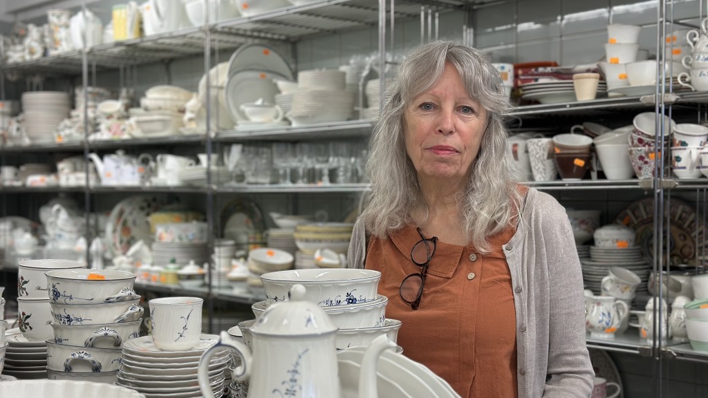 Jutta Steuer-Much in Ihrem Laden in Mettlach