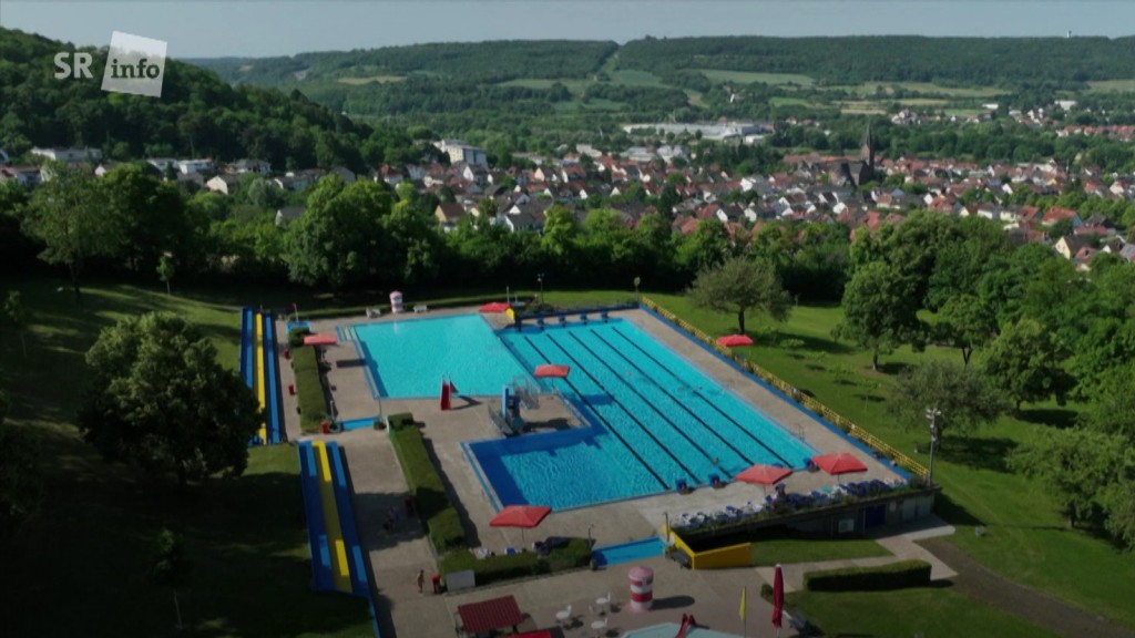 Kleinblittersdorfer Freibad von oben