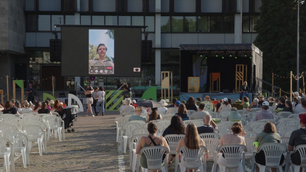 Foto. Live-Kino beim Bundesfestival Junger Film