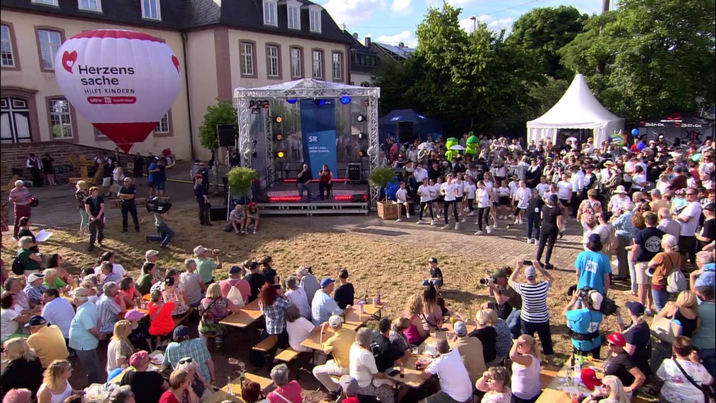 Foto: SR Fernsehen vor Ort in Saarwellingen