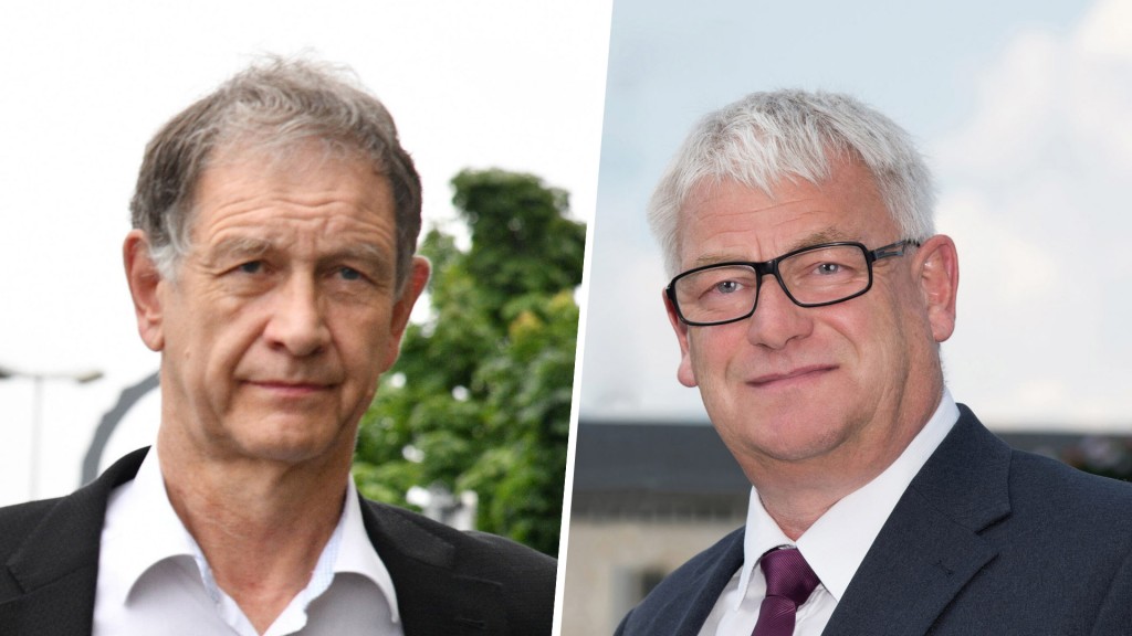 Fotocollage: Hubert Ulrich, ehem. Landesvorsitzender der Grünen Saar, und Peter Demmer (SPD), Ex-Oberbürgermeister der Stadt Saarlouis