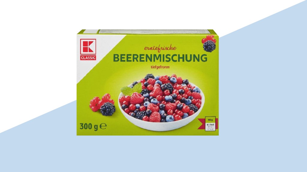 Foto: Kaufland. K-Classic Beerenmischung tiefgefroren, 300 Gramm, 