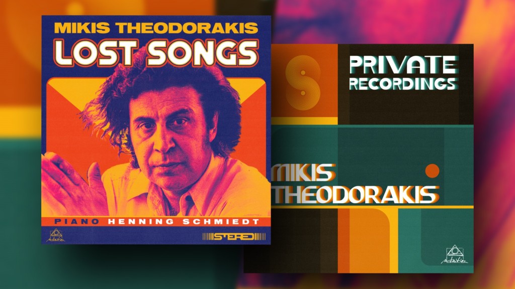 CD-Cover: Mikis Theodorakis - Lost Songs (l.) und Private Recordings (r.)