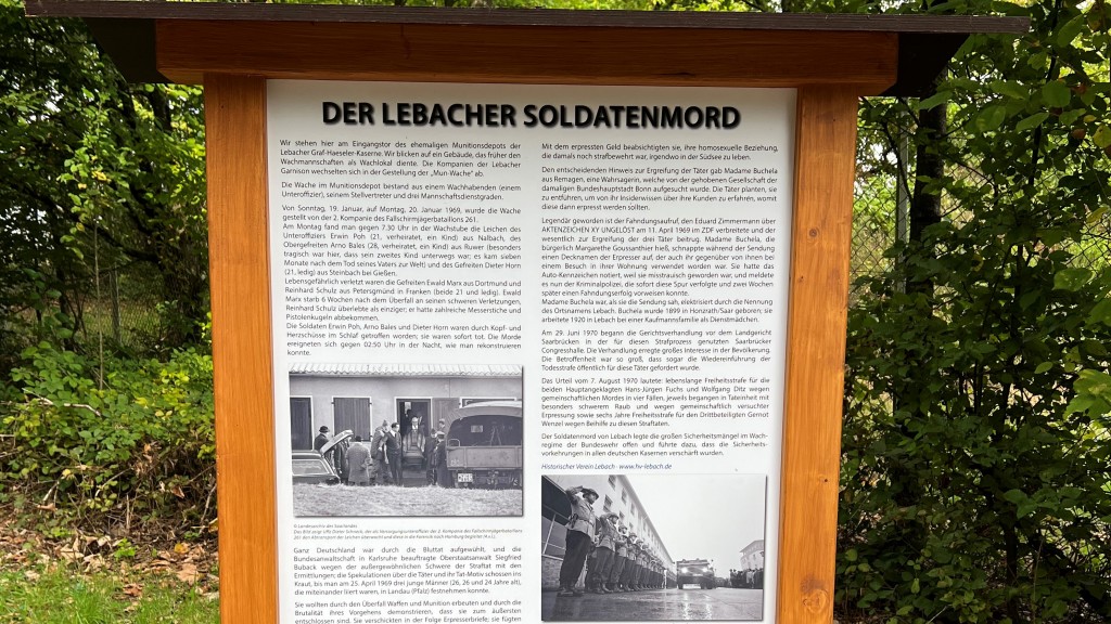 Gedenktafel Lebacher Soldatenmord