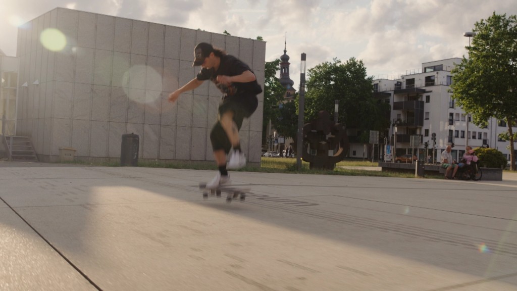 Foto: Nils Zoican auf dem Skateboard