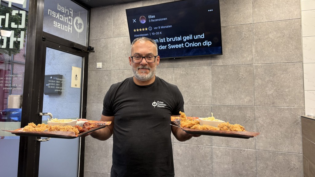 Jamal mit seinen Chicken-Gerichten