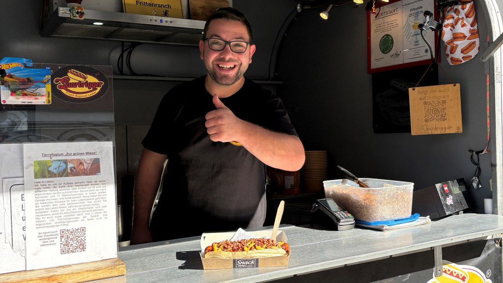 Jan in seinem Imbisswagen 