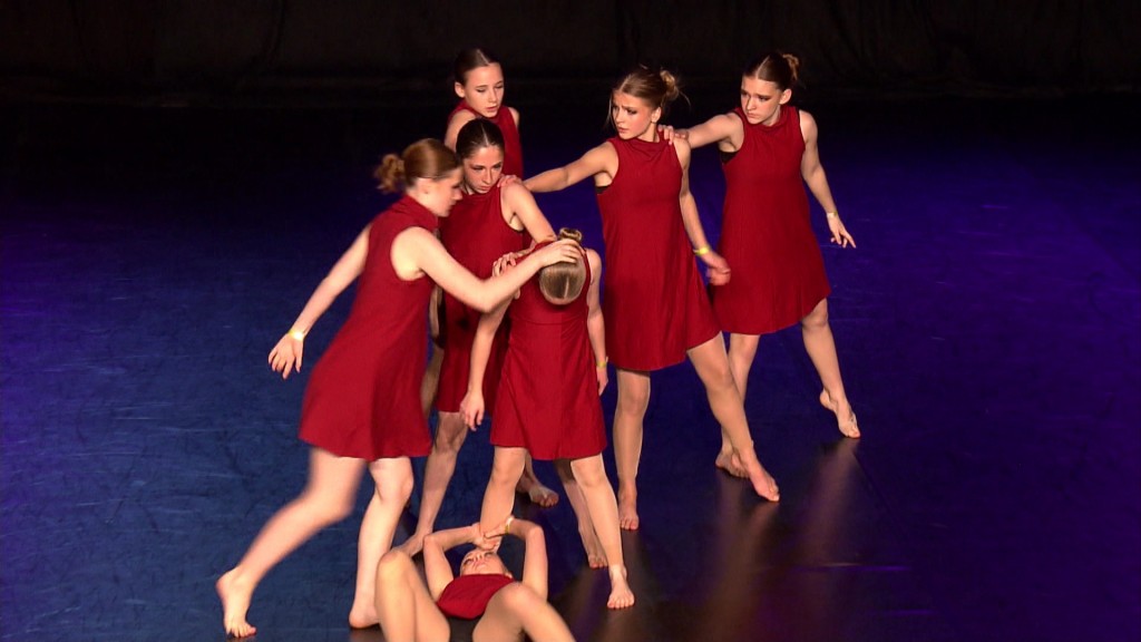 Foto: Tanzauftritt bei den Deutschen Meisterschaften im Jazz und Moderndance