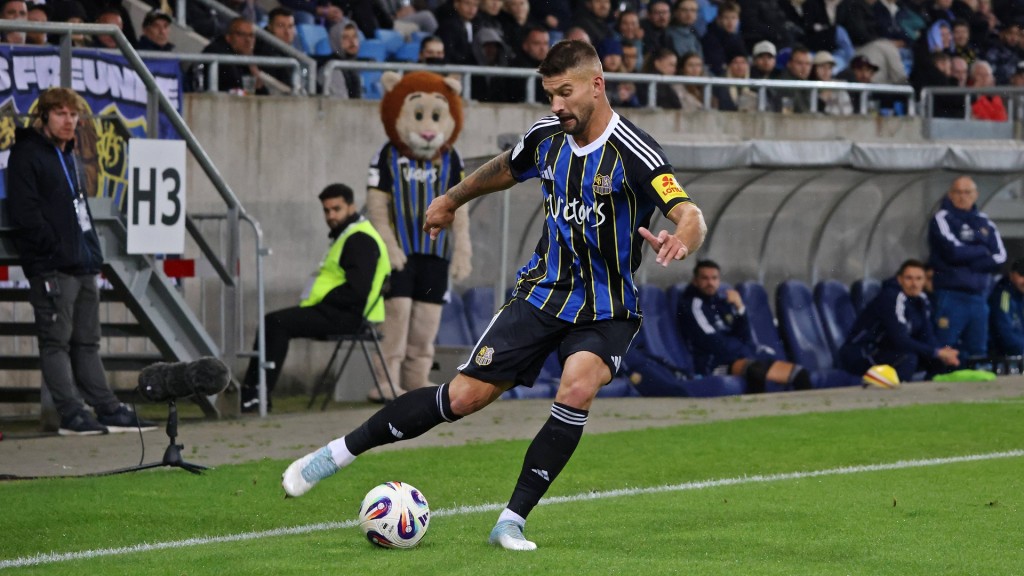Foto: Stürmer Kai Brünker vom 1. FC Saarbrücken. 