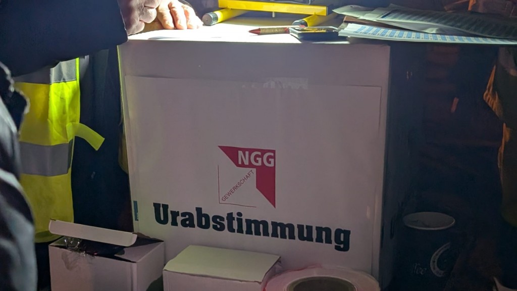 Foto: Urabstimmung der Beschäftigten von 