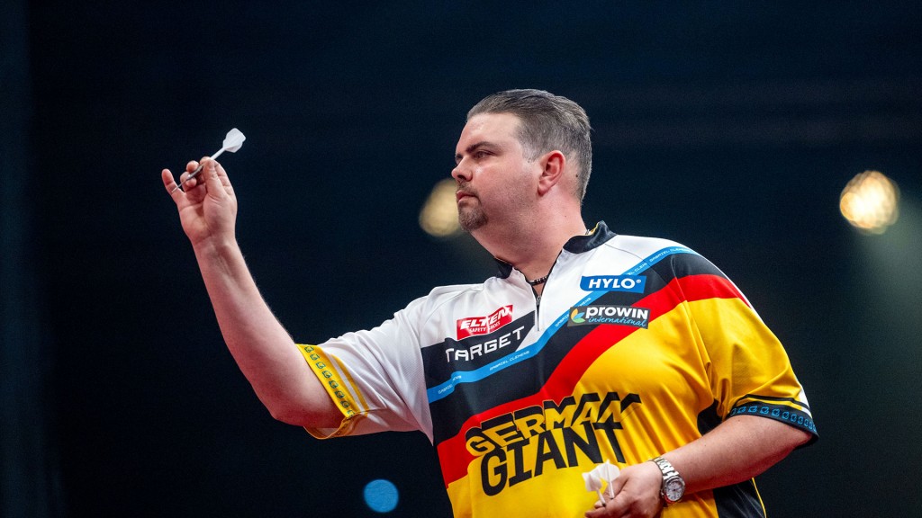 Foto: Darts-Spieler Gabriel „Gaga“ Clemens, oder „German Giant“