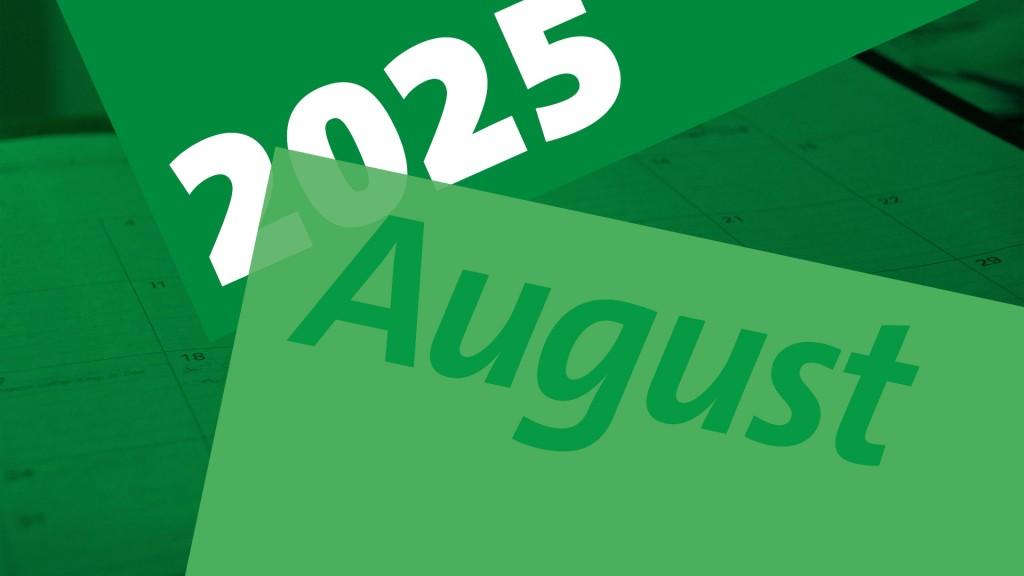 Jahresrückblick August 2025