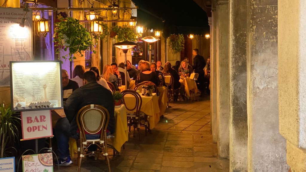 Straßenrestaurant in Vendig