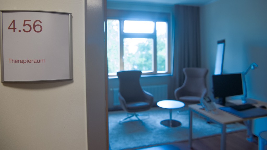 Psychotherapie. Blick in einen Therapieraum