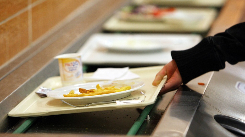 Geschirrrückgabe einer Uni-Mensa