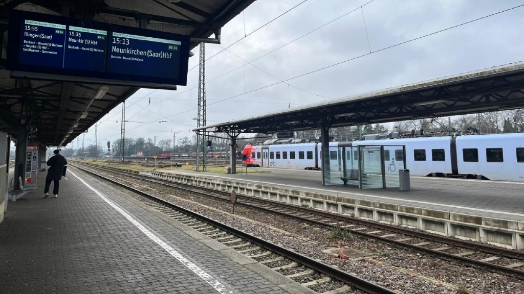 Der Bahnhof in Homburg 