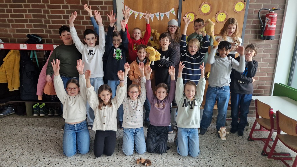 Schülerinnen und Schüler der Grundschule Südschule in St. Ingbert