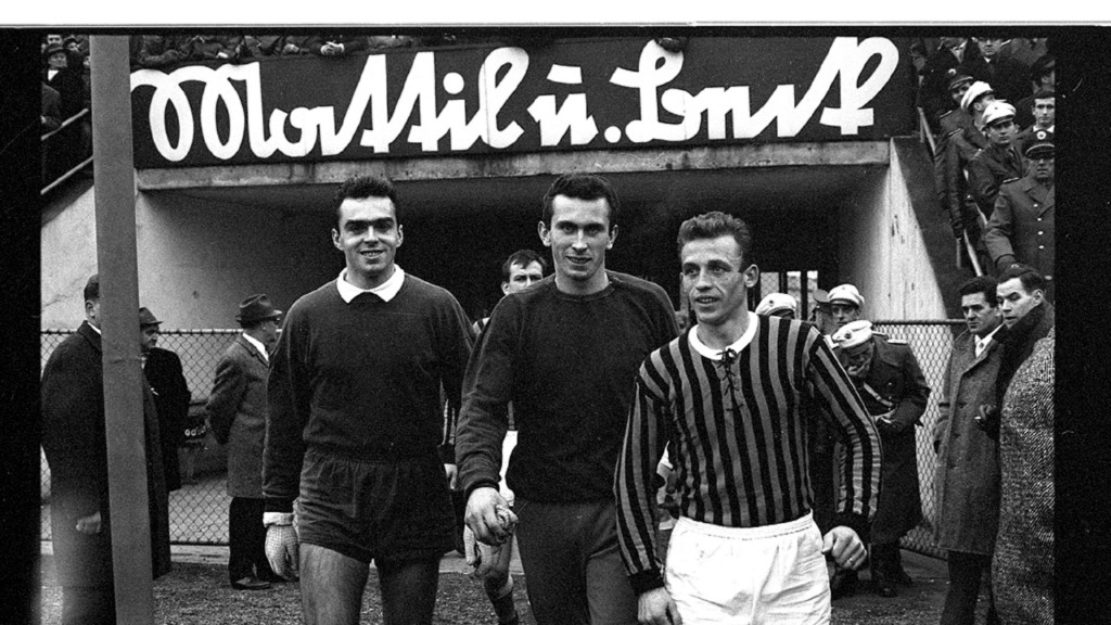 Historisches Fußballerbild 