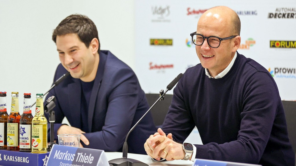 Foto: FCS-Trainer Argirios Giannikis und Sportvorstand Markus Thiele