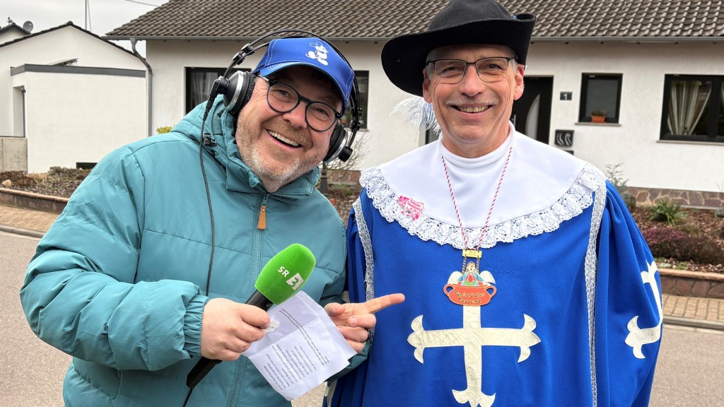 Christian Job und Thomas Ackermann, Zugchef und Ortsvorsteher Düppenweiler