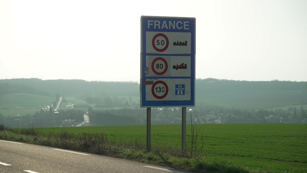 Foto: Verkehrsschild in Frankreich