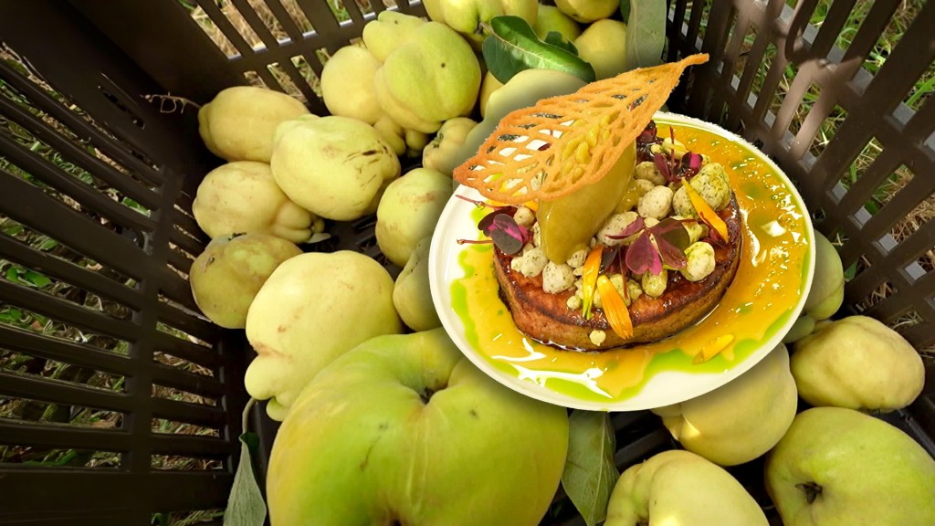 Foto: Dessert aus Quitten mit Quitten