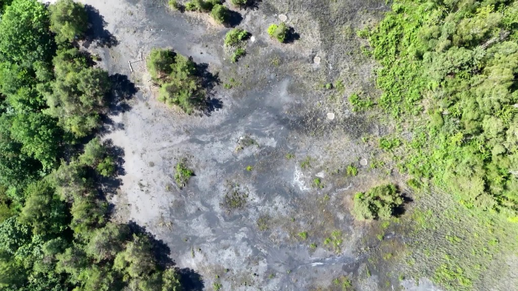 Foto: Blick auf die Halde von oben