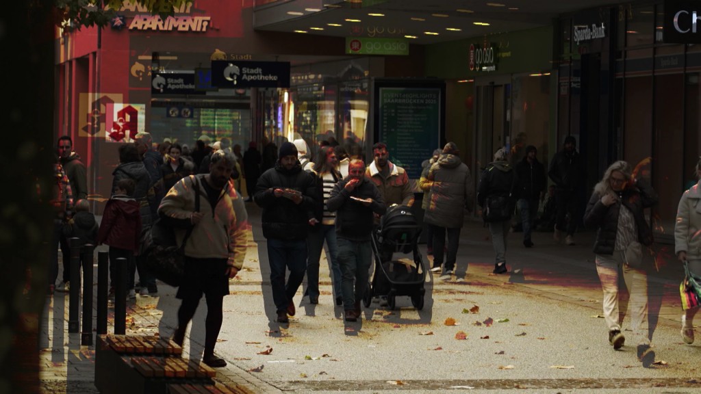 Fußgänger in der Bahnhofstraße