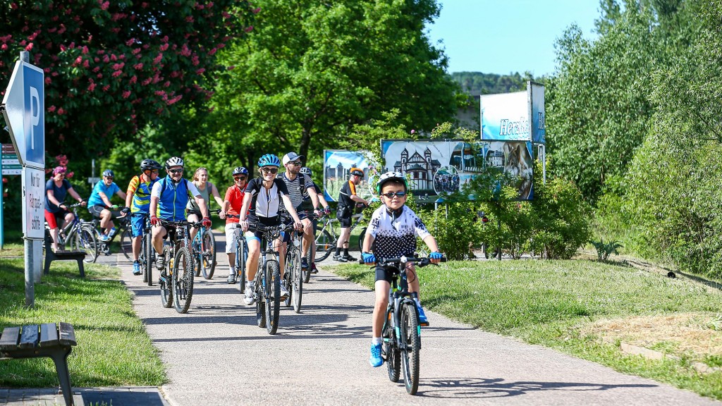 Foto: Saarpedal. Radfahrer unterwegs.