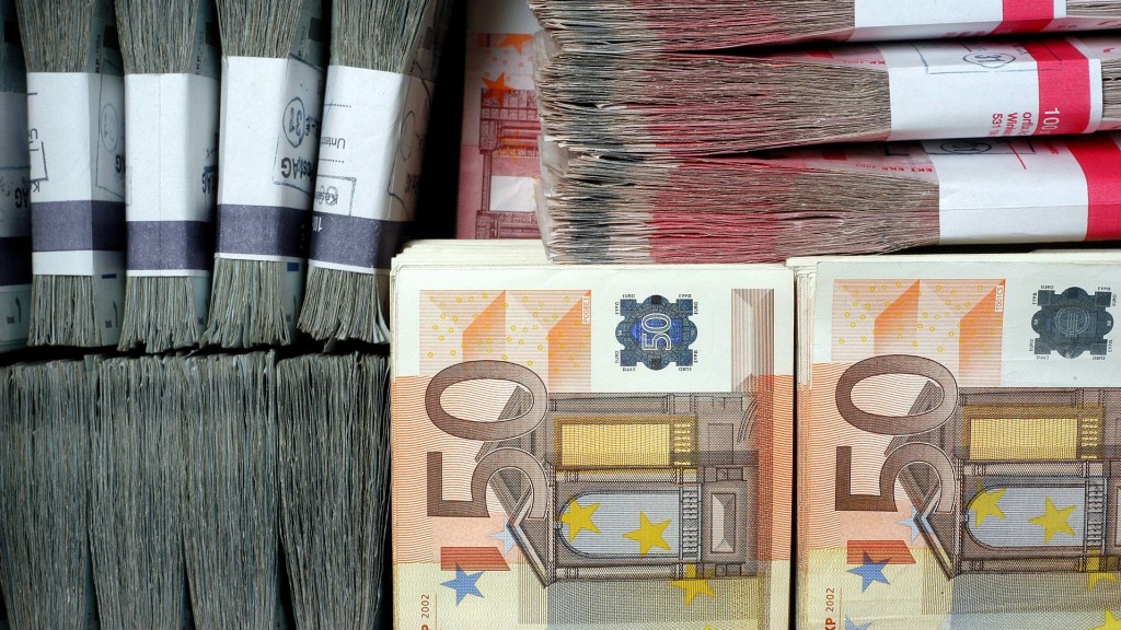 Gebündelte Euro-Scheine