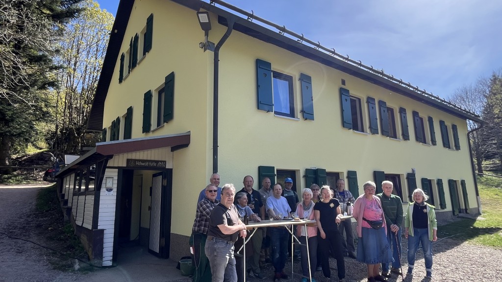 Foto: Eine Wanderhütte in den Vogesen.  