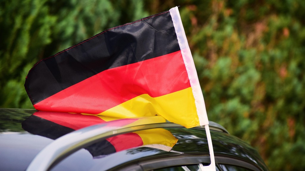 Auto mit Deutschlandfahne