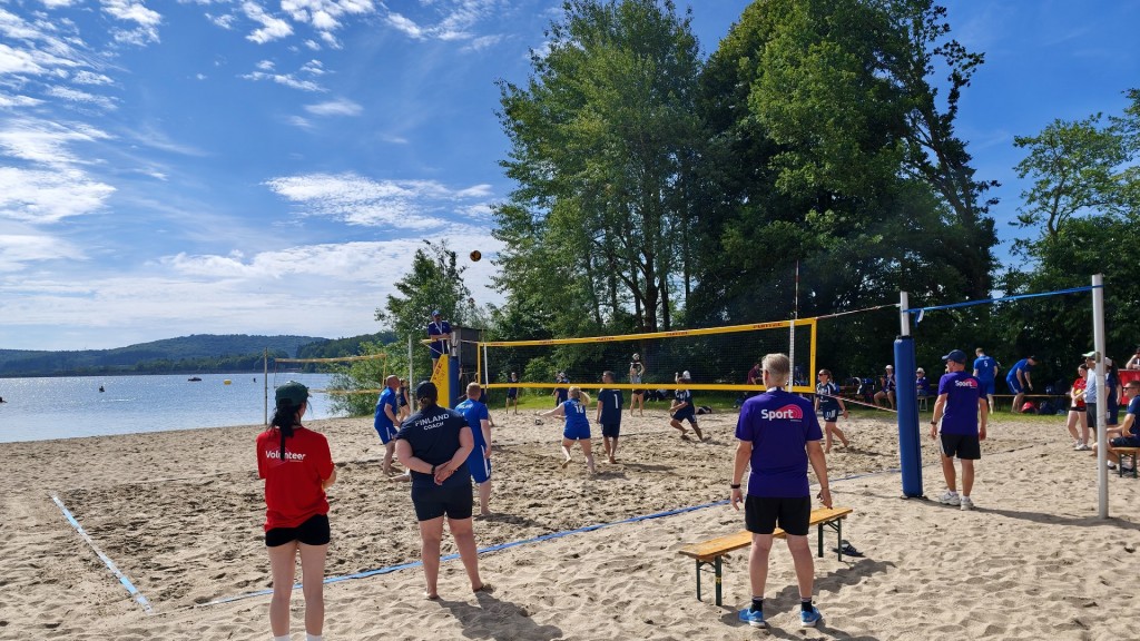 Beachvolleyball am Bostalsee bei den nationalen Special Olympics 2026,