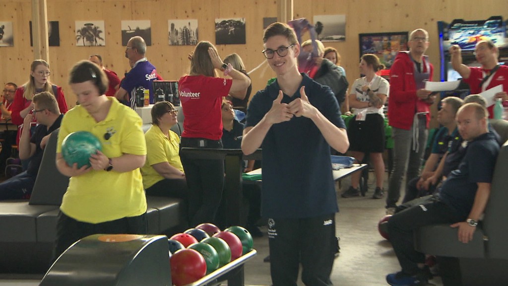 Foto: Das saarländische Bowling-Team bei den Special Olympics
