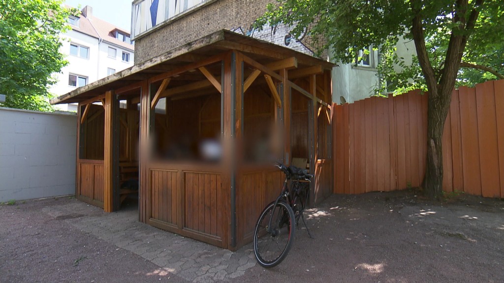 Foto: „Pavillon“ für Randständige in Saarbrücken