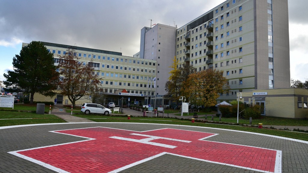 Foto: Das Klinikum Saarbrücken auf dem Winterberg