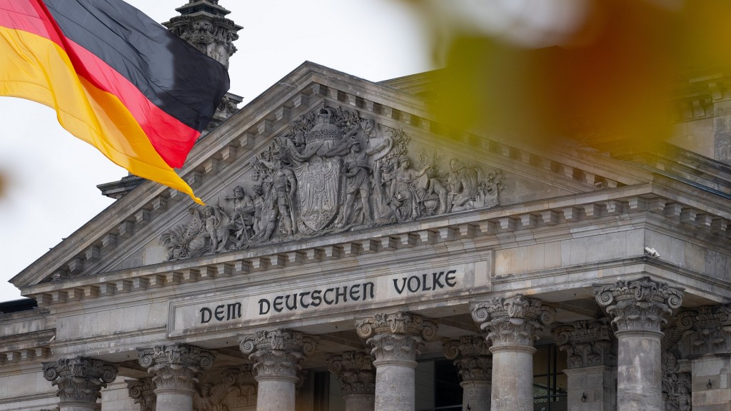 Das Reichstagsgebäude, der Sitz des Bundesregierung, mit dem Schriftzug «Dem Deutschen Volke» an der Fassade 