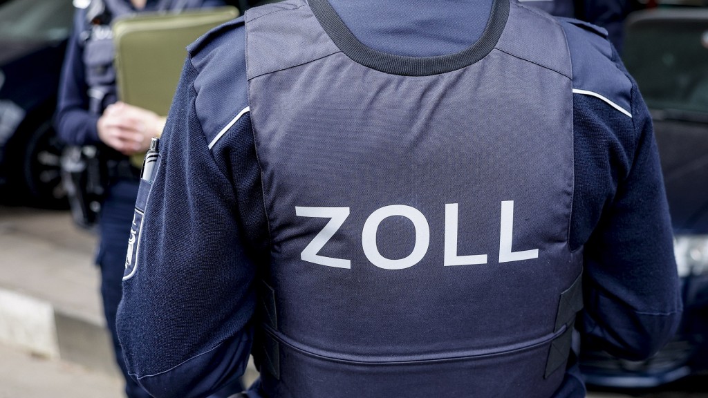 Foto: Zollbeamte bei einer Kontrolle. 